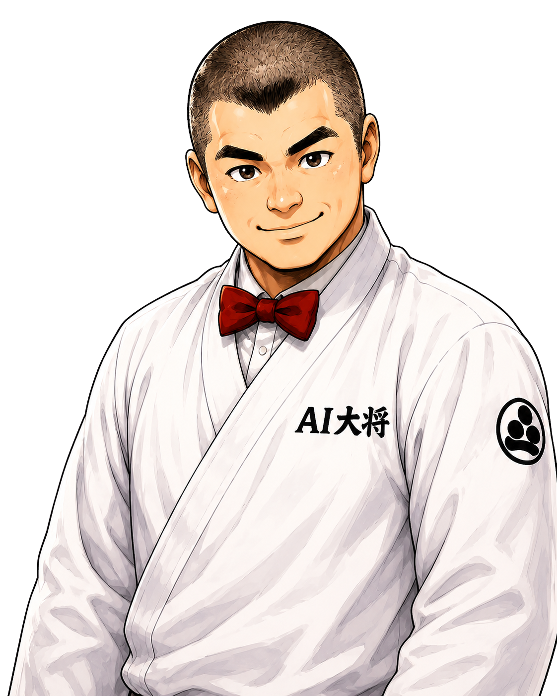 自然な立ち姿のAI大将